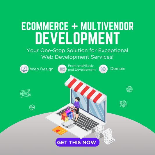 ECOMMERCE + MULTIVENDOR WEB DVELOPMENT